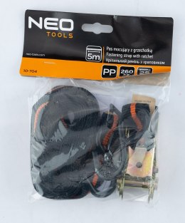 Pas mocujący z grzechotką 25 mm x 5 m, wytrzymujący 260 kg PP