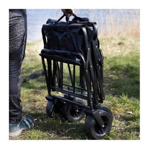 Wózek transportowy składany, metalowy, przyczepka ogrodowa 72x47x68-87cm AR07CZ