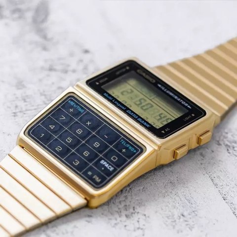 ZEGAREK MĘSKI CASIO VINTAGE DATABANK DBC-611G-1 (zd163a) + BOX ZEGAREK MĘSKI CASIO VINTAGE DATABANK DBC-611G-1 (zd163a) + BOX
