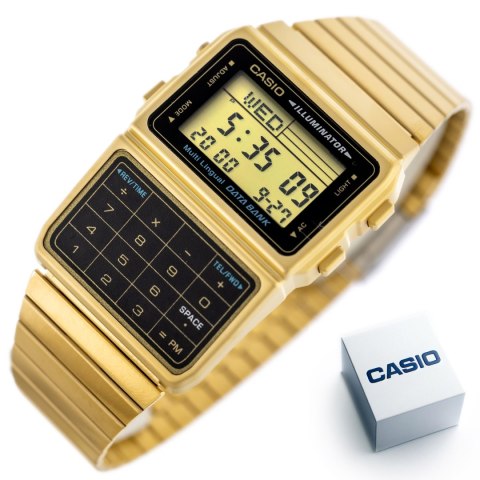 ZEGAREK MĘSKI CASIO VINTAGE DATABANK DBC-611G-1 (zd163a) + BOX ZEGAREK MĘSKI CASIO VINTAGE DATABANK DBC-611G-1 (zd163a) + BOX