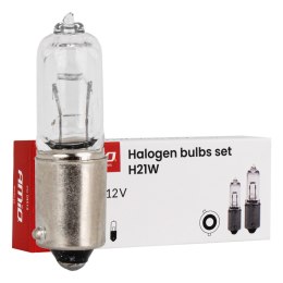 Żarówki halogenowe h21w 12v 21w bay9s 10szt. amio-04514