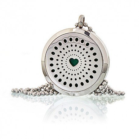 Naszyjnik aromaterapeutyczny - serce 30mm Naszyjnik aromaterapeutyczny - serce 30mm