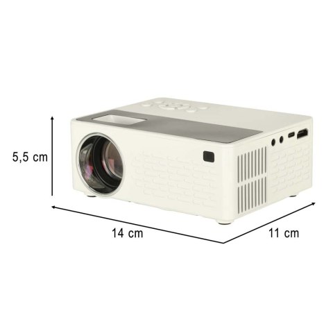 PROJEKTOR RZUTNIK PRZENOŚNY LED TFT LCD 16:9 1920X1080 USB 20W BIAŁY PROJEKTOR RZUTNIK PRZENOŚNY LED TFT LCD 16:9 1920X1080 USB 20W BIAŁY