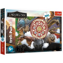 Puzzle 100 - Smoki w akcji - Trefl 16524