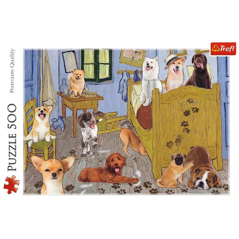 Puzzle - 500 - Pokój van Gogha Psia Rewolucja Trefl 37539 Puzzle - 500 - Pokój van Gogha Psia Rewolucja Trefl 37539