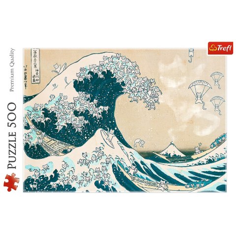 Puzzle - 500 - Wielka kocia fala Trefl 37537 Puzzle - 500 - Wielka kocia fala Trefl 37537