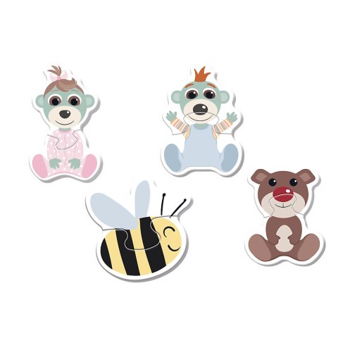 Puzzle - Baby Classic - Przyjacielskie Bobaski -Bobaski i Miś Trefl 36139 Puzzle - Baby Classic - Przyjacielskie Bobaski -Bobaski i Miś Trefl 36139