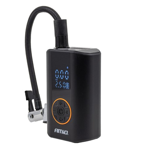 Kompresor samochodowy bezprzewodowy z wyświetlaczem led 40w usb-c acomp-25 amio-04414 Kompresor samochodowy bezprzewodowy z wyświetlaczem led 40w usb-c acomp-25 amio-04414