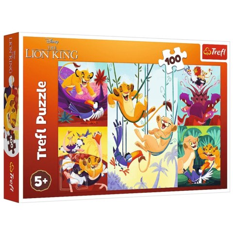 Puzzle - "100" - Dzielny Król Lew / Disney Lion King Trefl 16478 Puzzle - "100" - Dzielny Król Lew / Disney Lion King Trefl 16478