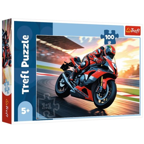 Puzzle 100 - Szybki motocykl Trefl 16489 Puzzle 100 - Szybki motocykl Trefl 16489