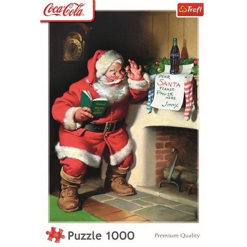 Puzzle - 1000 XMAS - Coca-Cola: Mikołaj przy kominku Trefl 10922 Puzzle - 1000 XMAS - Coca-Cola: Mikołaj przy kominku Trefl 10922