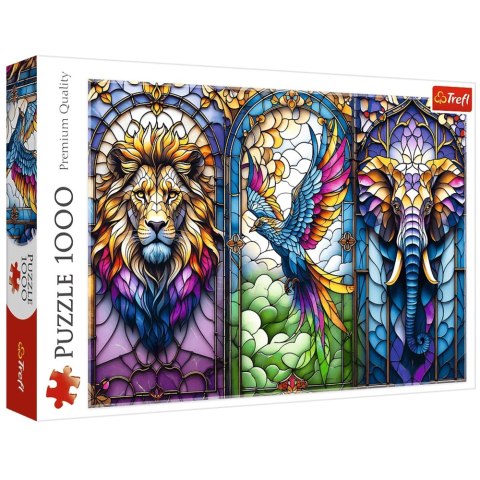Puzzle - 1000 - Witraż: Zwierzęta Trefl 10957 Puzzle - 1000 - Witraż: Zwierzęta Trefl 10957