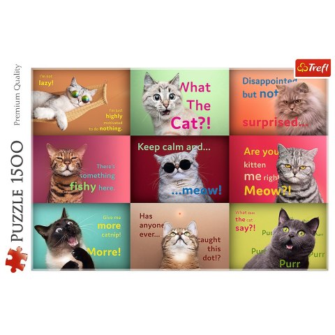 Puzzle 1500 Zabawne Kocie Portrety Trefl 26212 Puzzle 1500 Zabawne Kocie Portrety Trefl 26212