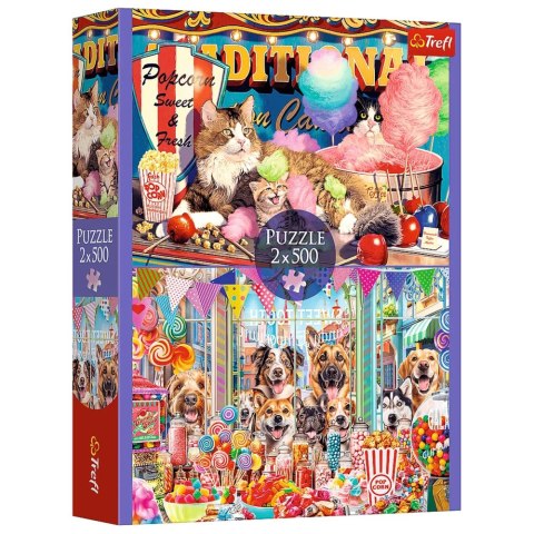 Puzzle - 2x500 - Puszyści przyjaciele Trefl 37495 Puzzle - 2x500 - Puszyści przyjaciele Trefl 37495