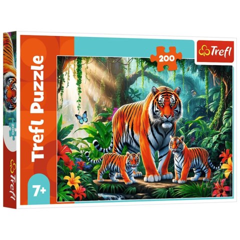 Puzzle 200 - Tygrysie zwyczaje Trefl 13330 Puzzle 200 - Tygrysie zwyczaje Trefl 13330