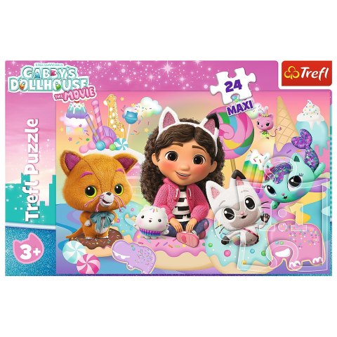 Puzzle - 24 Maxi - Koci Świat Gabby Trefl 14381 Puzzle - 24 Maxi - Koci Świat Gabby Trefl 14381
