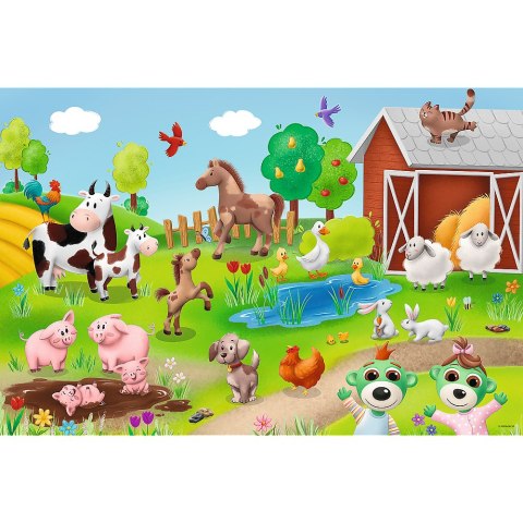 Puzzle 24 maxi Bobaski i Zwierzęta Trefl 14372 Puzzle 24 maxi Bobaski i Zwierzęta Trefl 14372