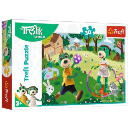 Puzzle - 30 - Aktywny dzień - Rodzina Treflików Trefl 18287