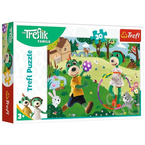 Puzzle - 30 - Aktywny dzień - Rodzina Treflików Trefl 18287 Puzzle - 30 - Aktywny dzień - Rodzina Treflików Trefl 18287