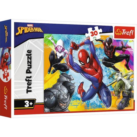 Puzzle 30 - Kolory Spider-Man"a - Disney Marvel Spiderman Trefl 18307 Puzzle 30 - Kolory Spider-Man"a - Disney Marvel Spiderman Trefl 18307