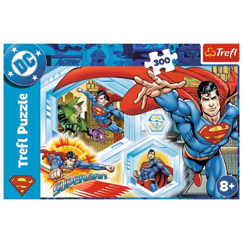 Puzzle 300 - Niezniszczalny Superman - Warner Superman Tref l23032 Puzzle 300 - Niezniszczalny Superman - Warner Superman Tref l23032