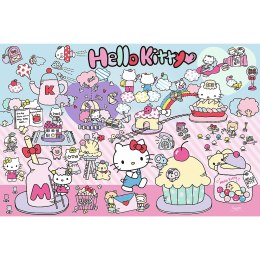 Puzzle - 300 - Poznaj Świat Hello Kitty - Hello Kitty Trefl 23031