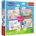 Puzzle 4w1 (12,15,20,24) - Peppa uwielbia przygody Trefl 34672