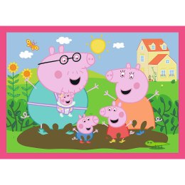 Puzzle 4w1 (12,15,20,24) - Peppa uwielbia przygody Trefl 34672