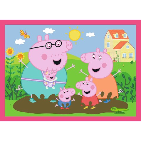 Puzzle 4w1 (12,15,20,24) - Peppa uwielbia przygody Trefl 34672 Puzzle 4w1 (12,15,20,24) - Peppa uwielbia przygody Trefl 34672
