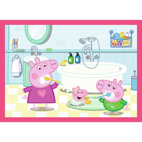 Puzzle 4w1 (12,15,20,24) - Peppa uwielbia przygody Trefl 34672 Puzzle 4w1 (12,15,20,24) - Peppa uwielbia przygody Trefl 34672
