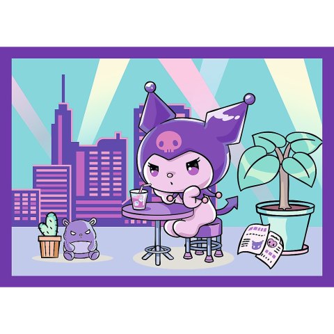 Puzzle - 4w1 - Dzień Kuromi - Hello Kitty Trefl 34676 Puzzle - 4w1 - Dzień Kuromi - Hello Kitty Trefl 34676