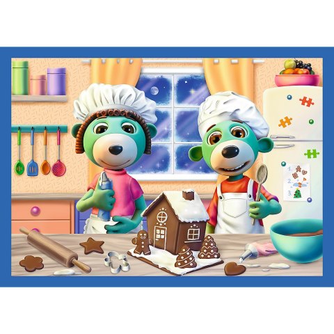 Puzzle - 4w1 - U Treflików pada śnieg Trefl 34657 Puzzle - 4w1 - U Treflików pada śnieg Trefl 34657