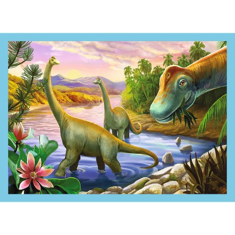 Puzzle - 4w1 - Wyjątkowe dinozaury - Trefl 34609 Puzzle - 4w1 - Wyjątkowe dinozaury - Trefl 34609