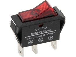 5593# Przełącznik asw-09d samochodowy podświetlany czerwony