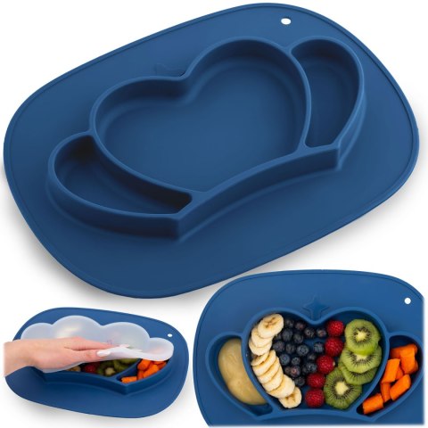 Talerzyk dla dzieci silikonowy do karmienia korona Ricokids