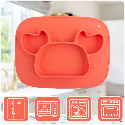 Talerzyk dla dzieci silikonowy do karmienia korona Ricokids