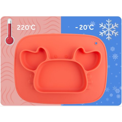 Talerzyk dla dzieci silikonowy do karmienia korona Ricokids