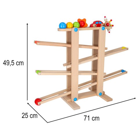 Tor kulkowy drewniany kulodrom montessori XXL Tor kulkowy drewniany kulodrom montessori XXL