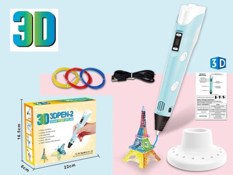Zestaw 3d pióro, filament z kablem zasilajacym usb Zestaw 3d pióro, filament z kablem zasilajacym usb