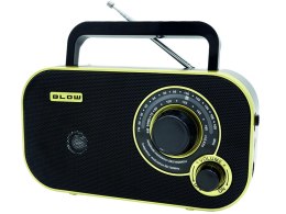 77-542# Radio przenośne analogowe am/fm blow ra12 czarno-złote