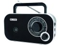 77-543# Radio przenośne analogowe am/fm blow ra12 czarno-białe