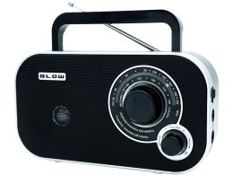 77-543# Radio przenośne analogowe am/fm blow ra12 czarno-białe