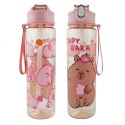 Butelka na wodę, bidon 800ml różowa, KAPIBARA PINK BD56R