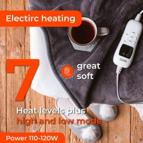 CR 7418 Elektryczny koc nakładany z czasomierzem (1) super miękki CR 7418 Elektryczny koc nakładany z czasomierzem (1) super miękki