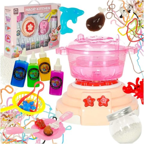 Klej żel kryształowy 3D crystal glue magiczna kuchnia szablony kreatywny zestaw 62 elementy morelowy Klej żel kryształowy 3D crystal glue magiczna kuchnia szablony kreatywny zestaw 62 elementy morelowy