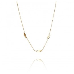 Naszyjnik stal chirurgiczna pozłacana 14k gold NST1618