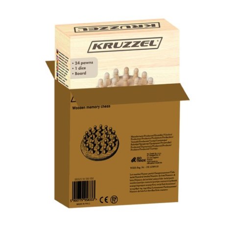 Szachy pamięciowe - drewniane Kruzzel 26251 Szachy pamięciowe - drewniane Kruzzel 26251