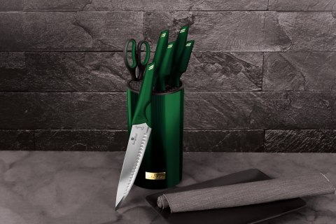 ZESTAW NOŻY W BLOKU 7 EL. BERLINGER HAUS EMERALD BH-2794