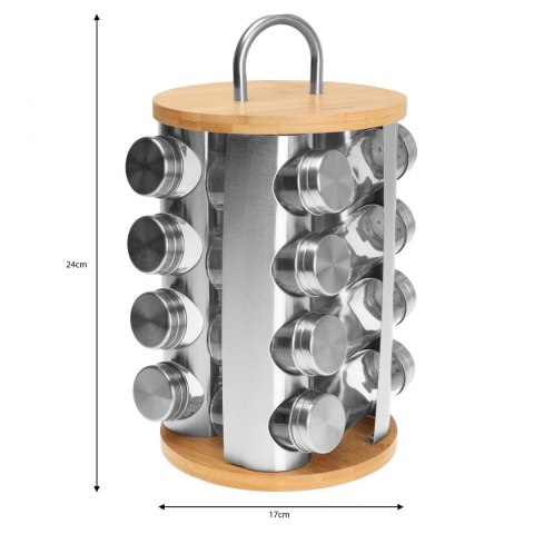 ZESTAW POJEMNIKÓW NA PRZYPRAWY 17 EL. KLAUSBERG KB-7553