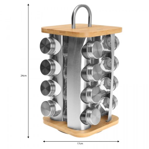 ZESTAW POJEMNIKÓW NA PRZYPRAWY 17 EL. KLAUSBERG KB-7555